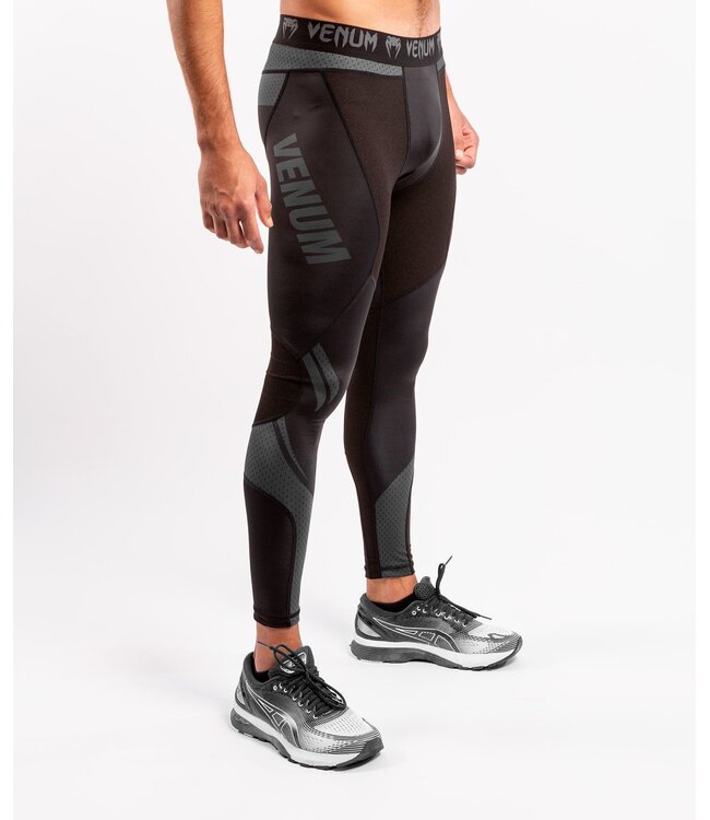 Venum ONE FC Kompression Tights Legging Schwarz Schwarz
