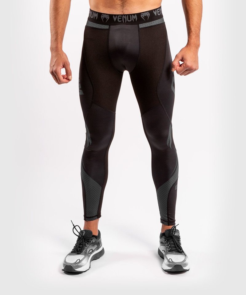 Venum Venum ONE FC Kompression Tights Legging Schwarz Schwarz