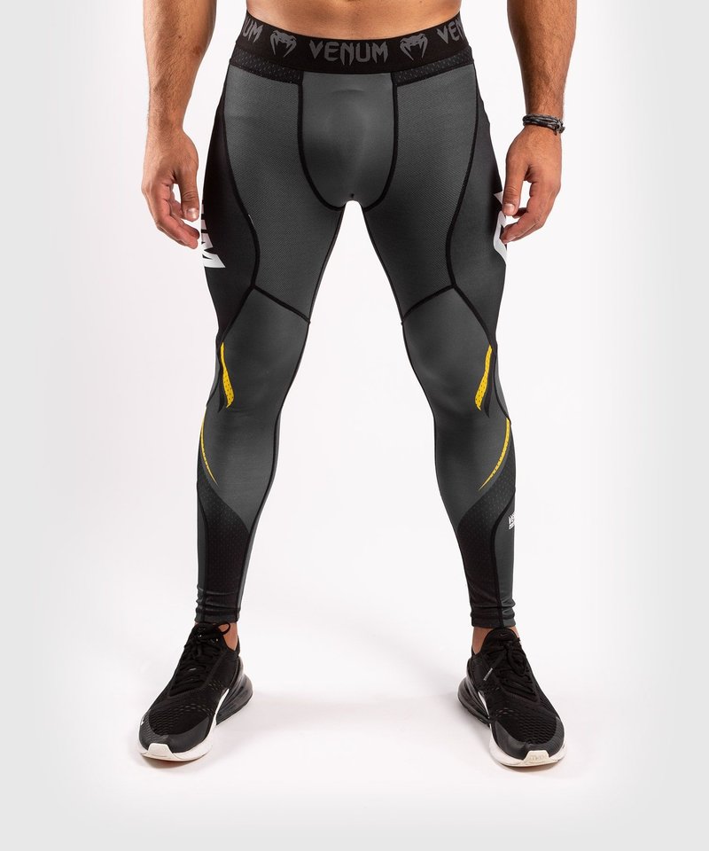 Venum Venum ONE FC Impact Compression Tights Legging Grey Yellow