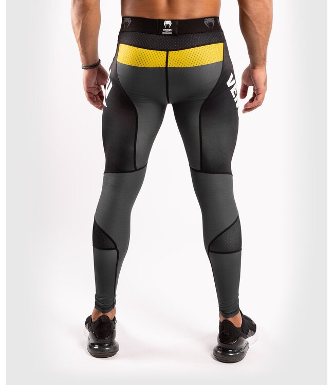 Venum Venum ONE FC Kompression Tights Legging Grau Gelb