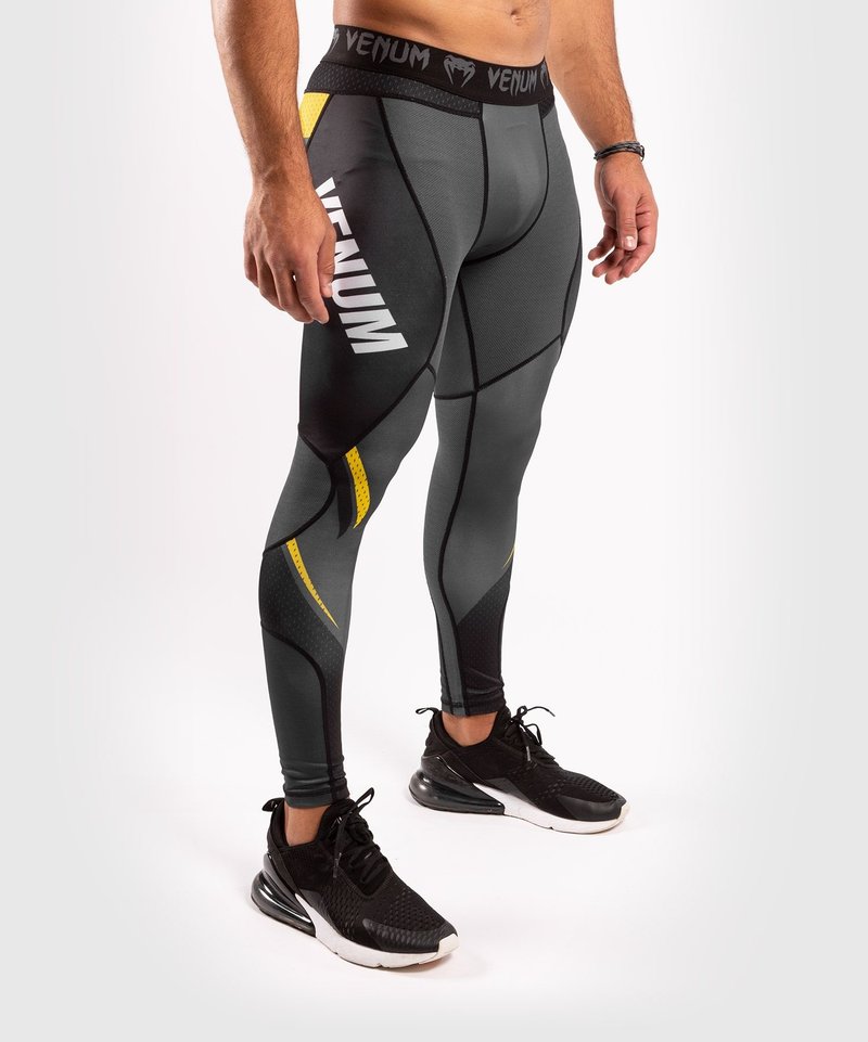 Venum Venum ONE FC Impact Compression Tights Legging Grijs Geel