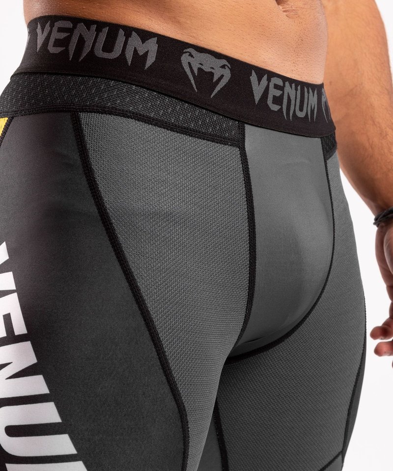 Venum Venum ONE FC Impact Compression Tights Legging Grey Yellow