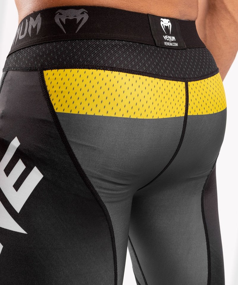 Venum Venum ONE FC Impact Compression Tights Legging Grey Yellow