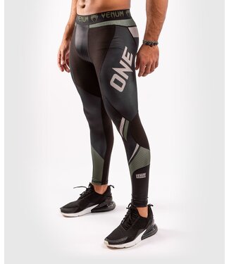 Venum Venum ONE FC Impact Compression Tights Legging Kaki Zwart