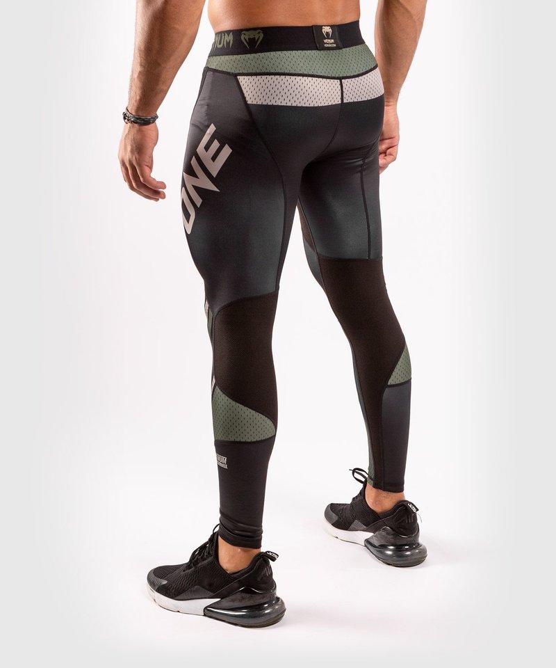 Venum Venum ONE FC Impact Compression Tights Spats Black Khaki