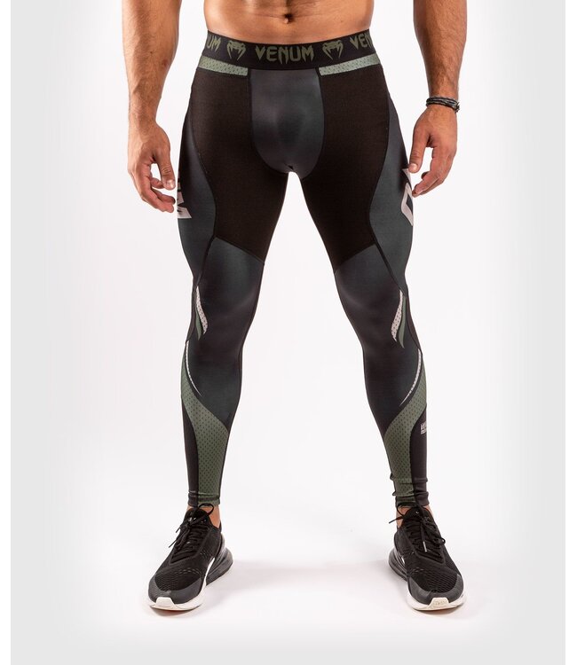 Venum Venum ONE FC Impact Compression Tights Legging Kaki Zwart