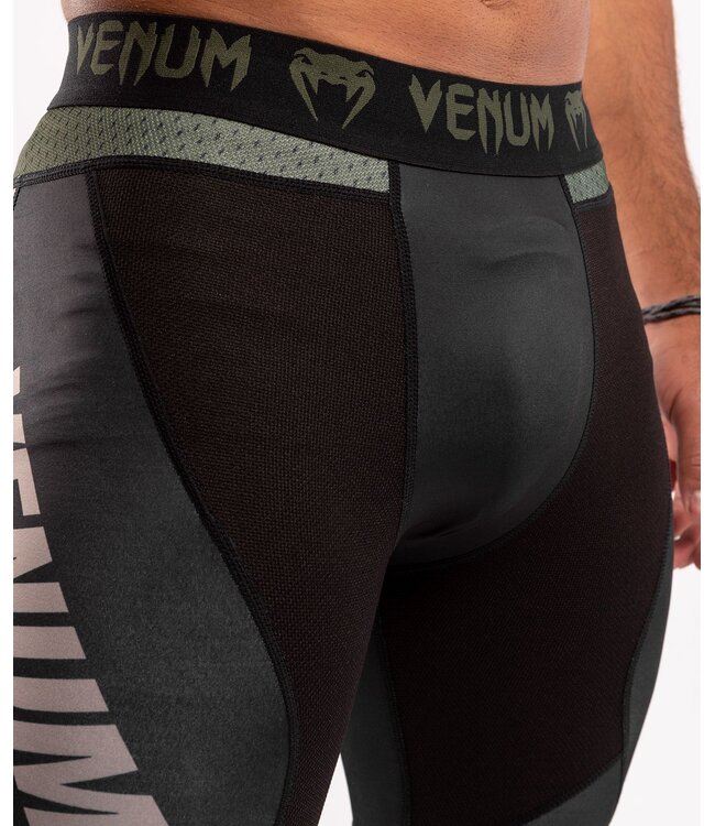 Venum Venum ONE FC Kompression Tights Legging Schwarz Khaki