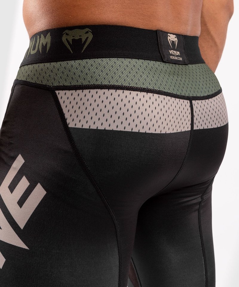 Venum Venum ONE FC Impact Compression Tights Spats Black Khaki