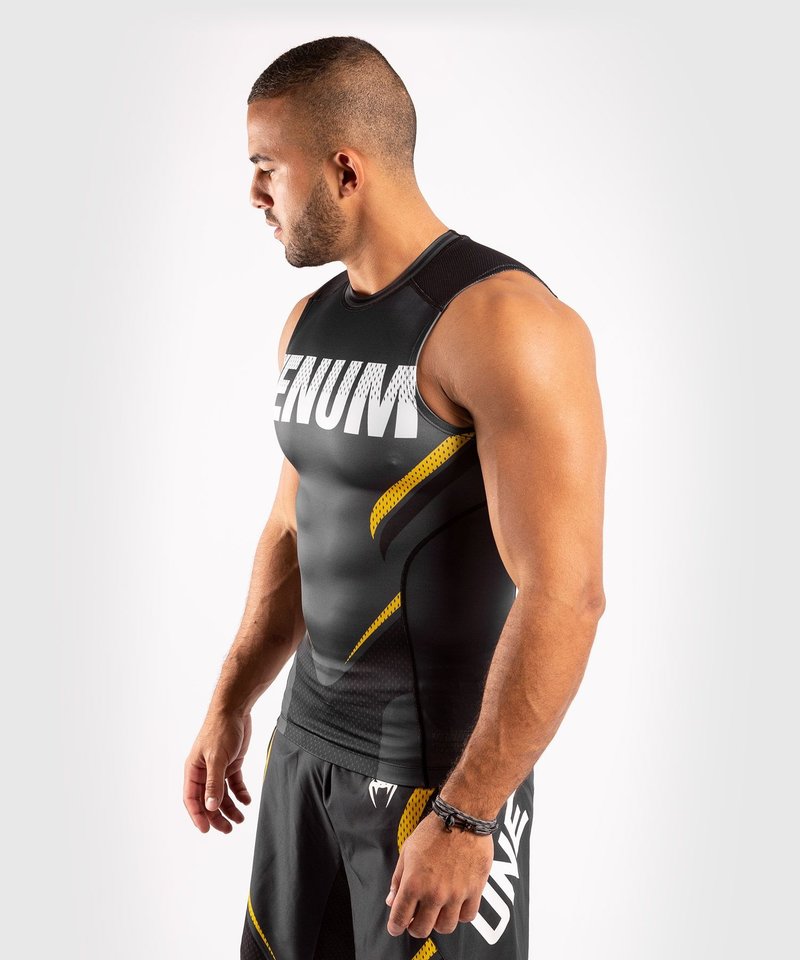 Venum Venum ONE FC Impact Ärmelloser Rashguard Grau Gelb