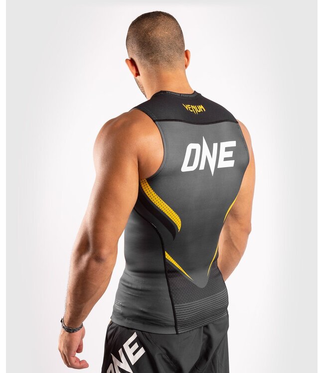 Venum Venum ONE FC Impact Ärmelloser Rashguard Grau Gelb