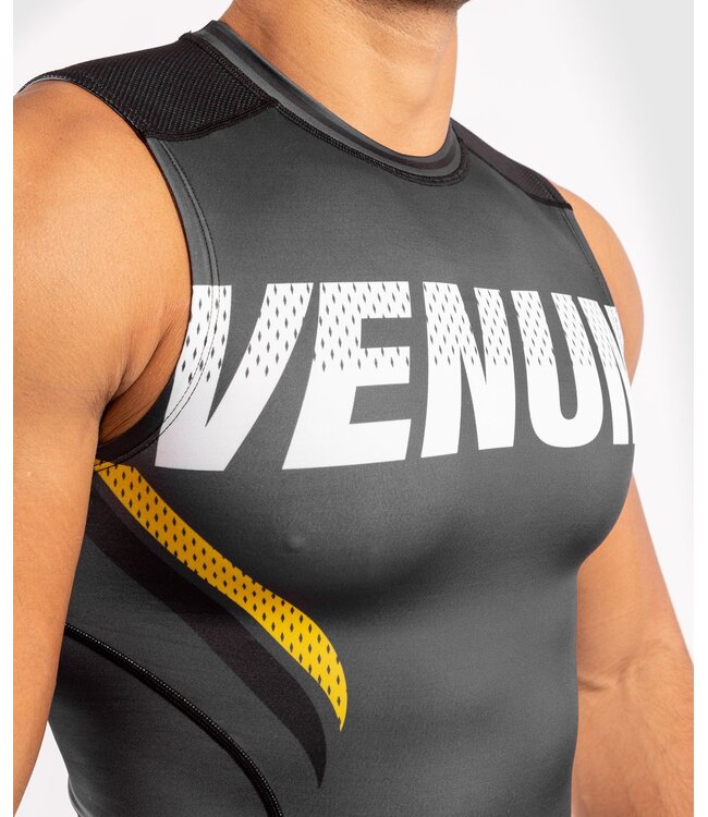Venum ONE FC Impact Sleeveless Rashguard Grey Yellow