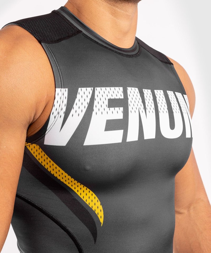 Venum Venum ONE FC Impact Ärmelloser Rashguard Grau Gelb