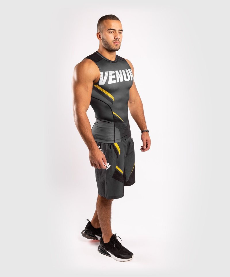 Venum Venum ONE FC Impact Ärmelloser Rashguard Grau Gelb