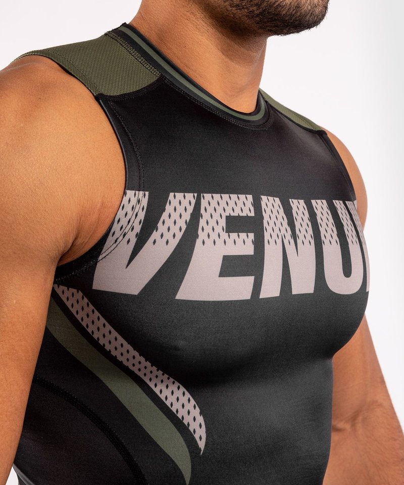 Venum Venum ONE FC Impact Ärmelloser Rashguard Schwarz Khaki