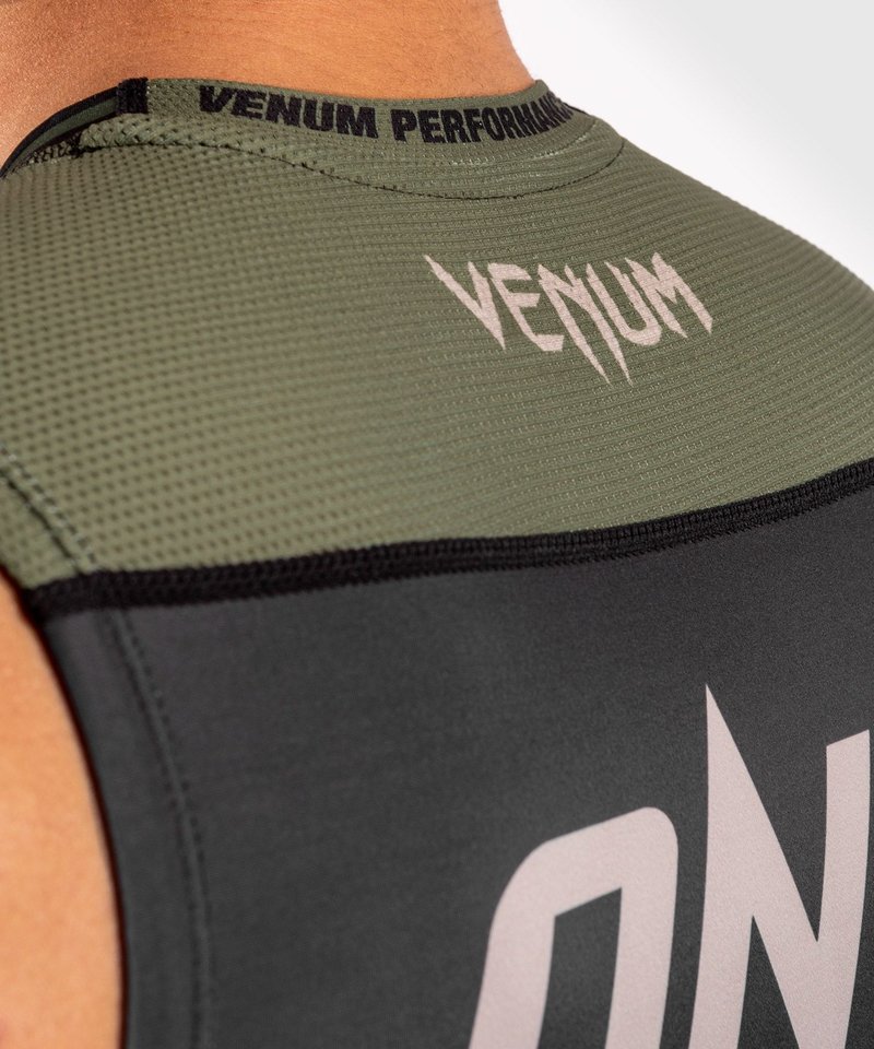 Venum Venum ONE FC Impact Ärmelloser Rashguard Schwarz Khaki