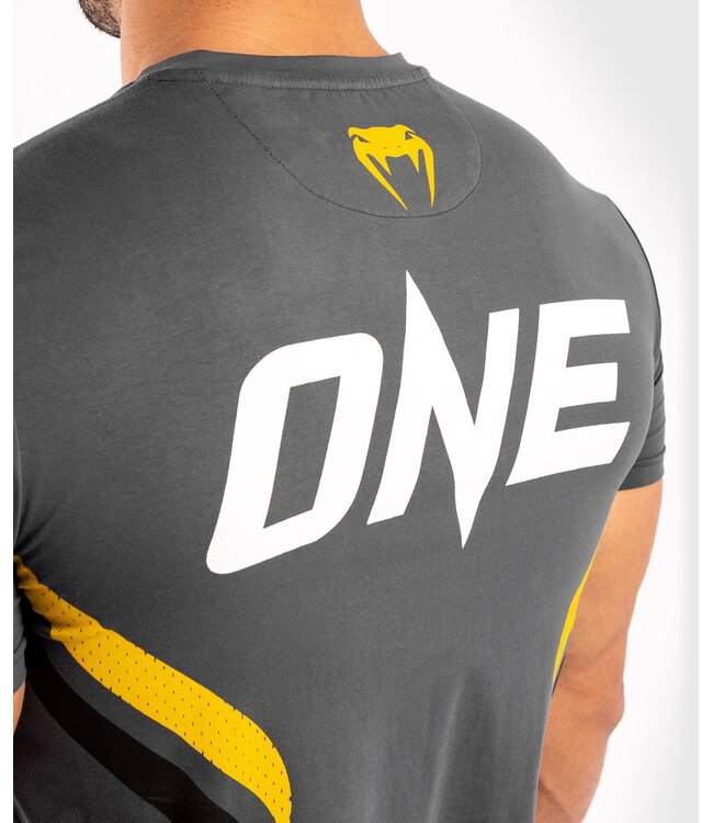 Venum ONE FC Impact T Shirt Grey Yellow