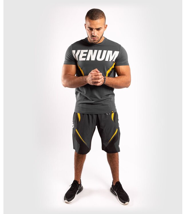 Venum ONE FC Impact T Shirt Grey Yellow Venum Europe