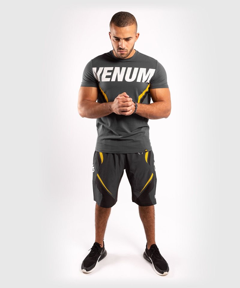 Venum Venum ONE FC Impact T-Shirt Grau Gelb Venum Deutschland