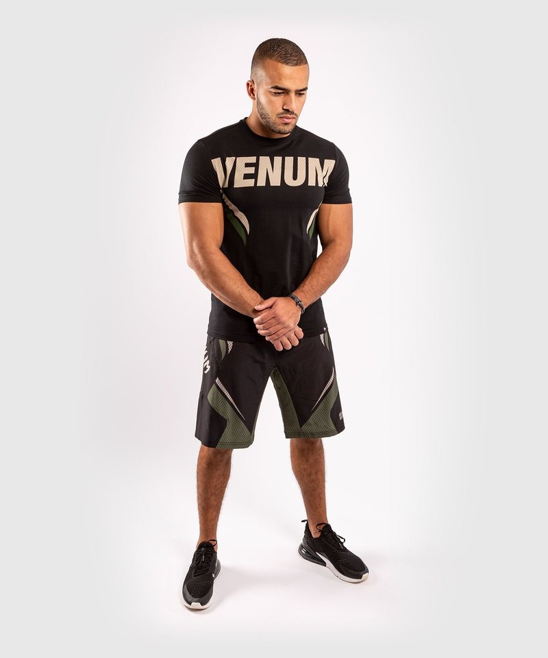 Venum Venum ONE FC Impact T Shirt Black Khaki Venum Fightshop