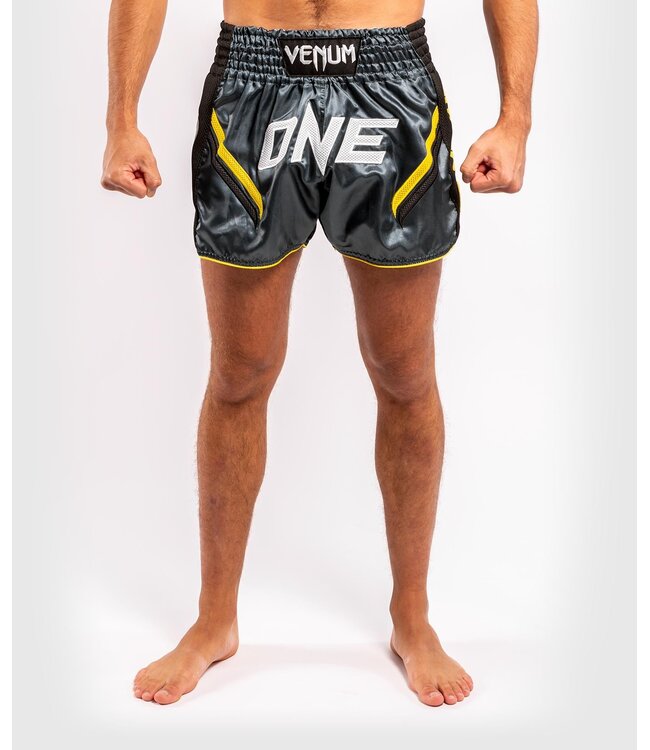 Venum ONE FC Impact Muay Thai Shorts Grey Black