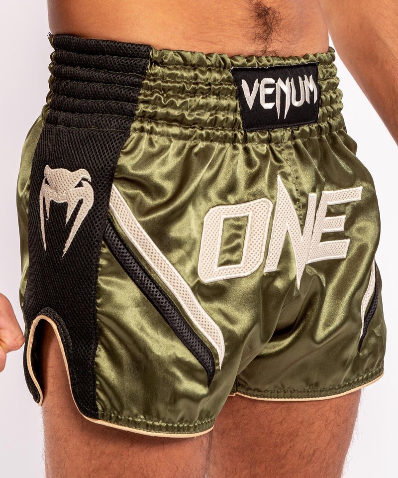 Venum Venum ONE FC Impact Muay Thai Shorts Khaki Schwarz