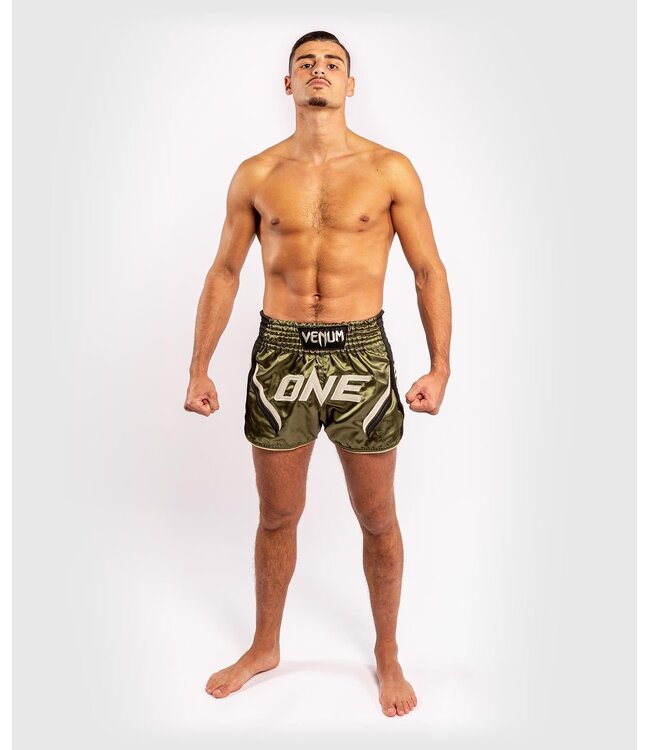 Venum ONE FC Impact Muay Thai Short Khaki Zwart