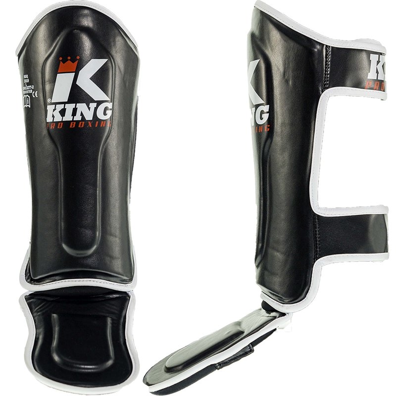 King Pro Boxing King Pro Boxing KIDS Scheenbeschermers KPB/SG 1 Zwart Wit Rood