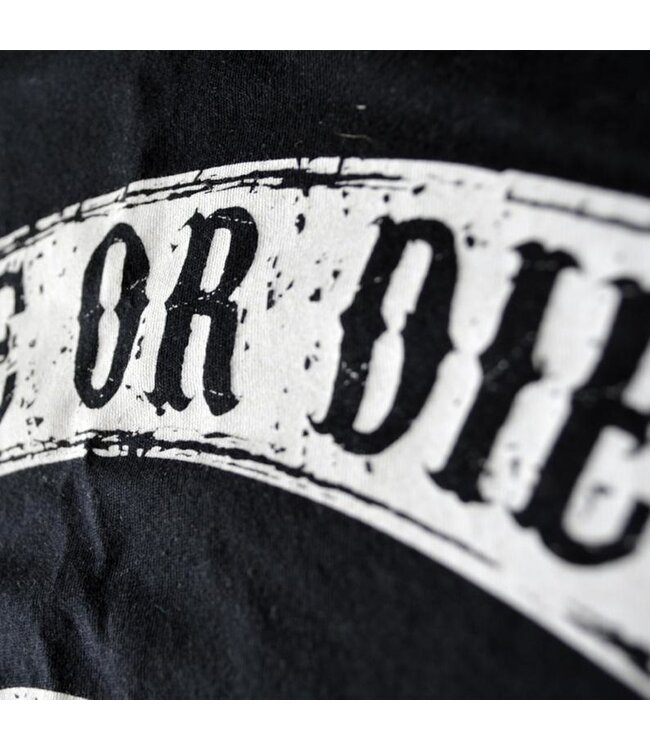 PRiDEorDiE FIGHT CLUB T Shirt Zwart