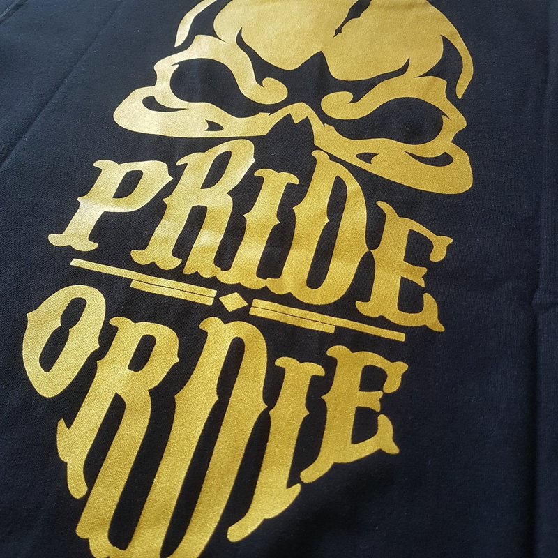 Pride or Die PRiDEorDiE T-Shirt Reckless Schwarz Gold