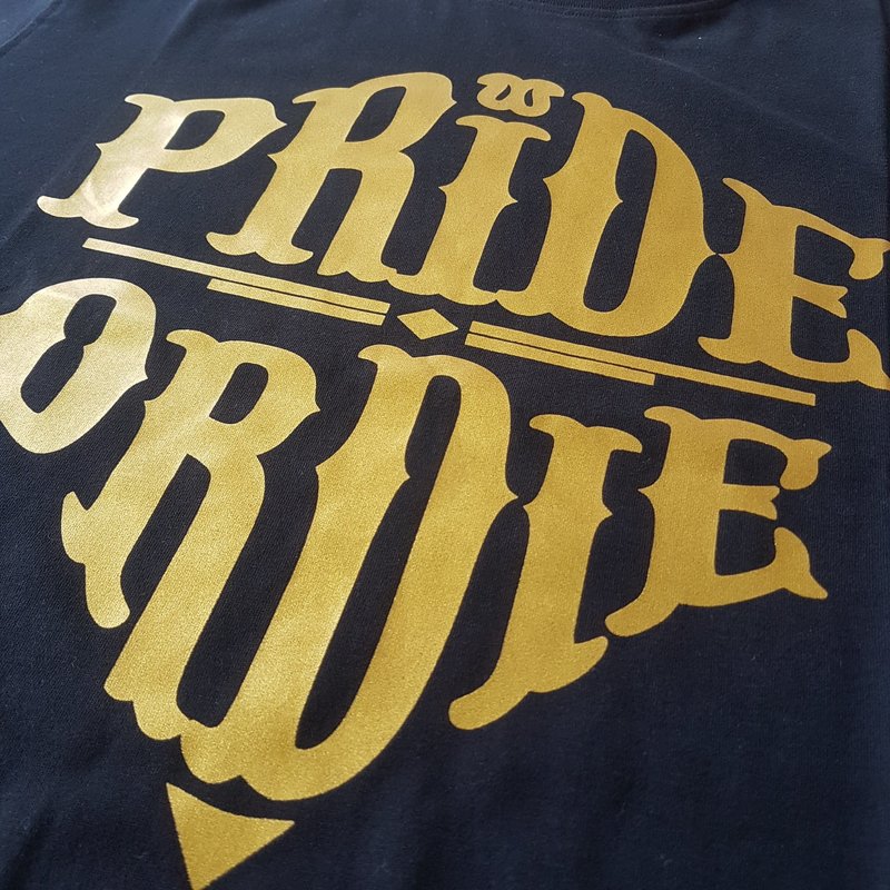 Pride or Die Pride or Die T Shirt "Reckless" Black Gold