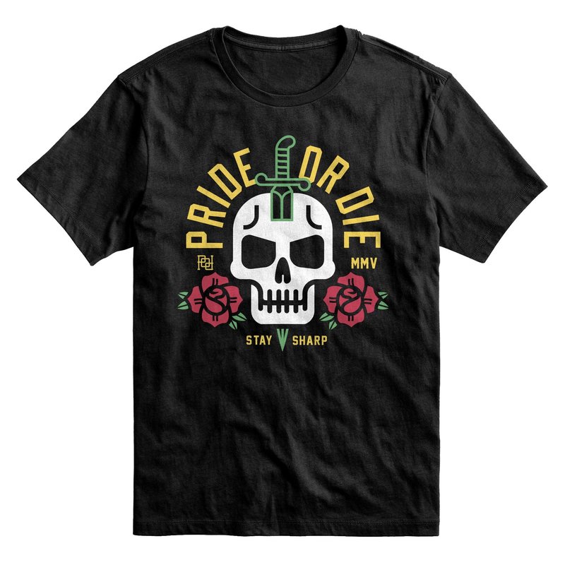 Pride or Die Pride or Die T Shirt Stay Sharp Zwart