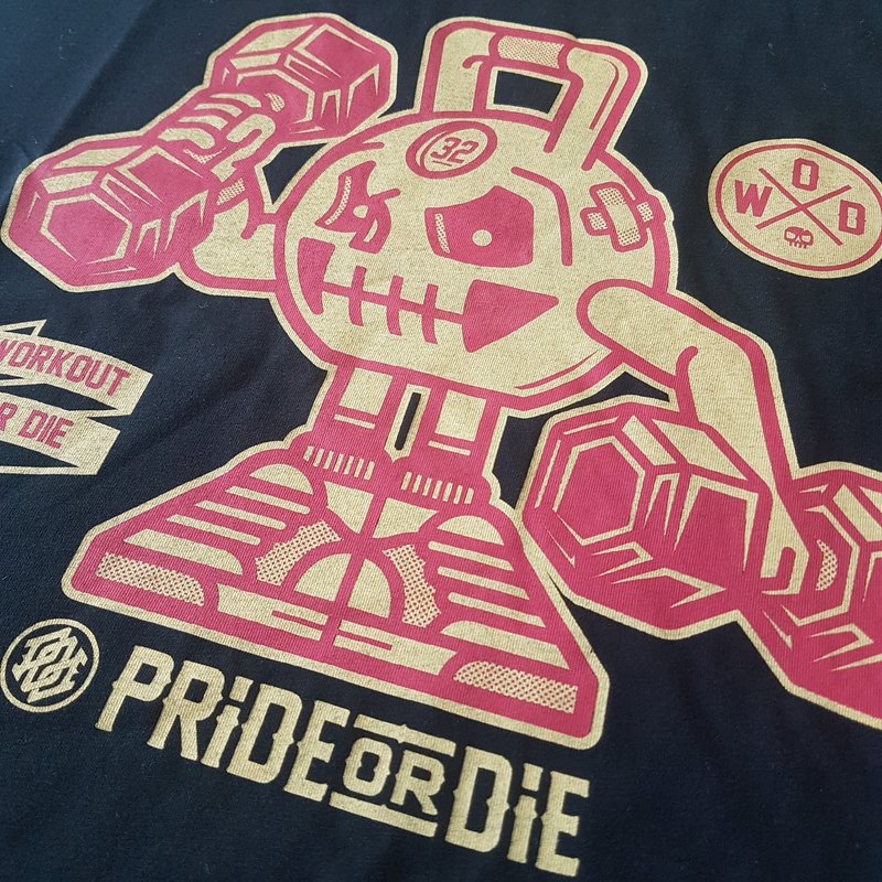 Pride or Die Pride or Die T Shirt "Workout or Die" Black