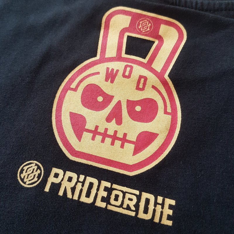 Pride or Die Pride or Die T Shirt Workout or Die Zwart