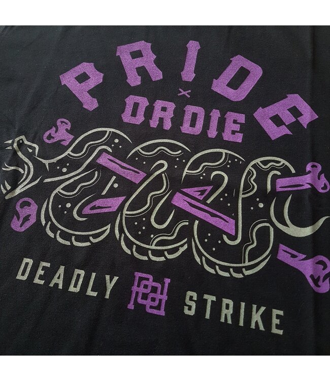 Pride or Die T Shirt "Deadly Strike" Black
