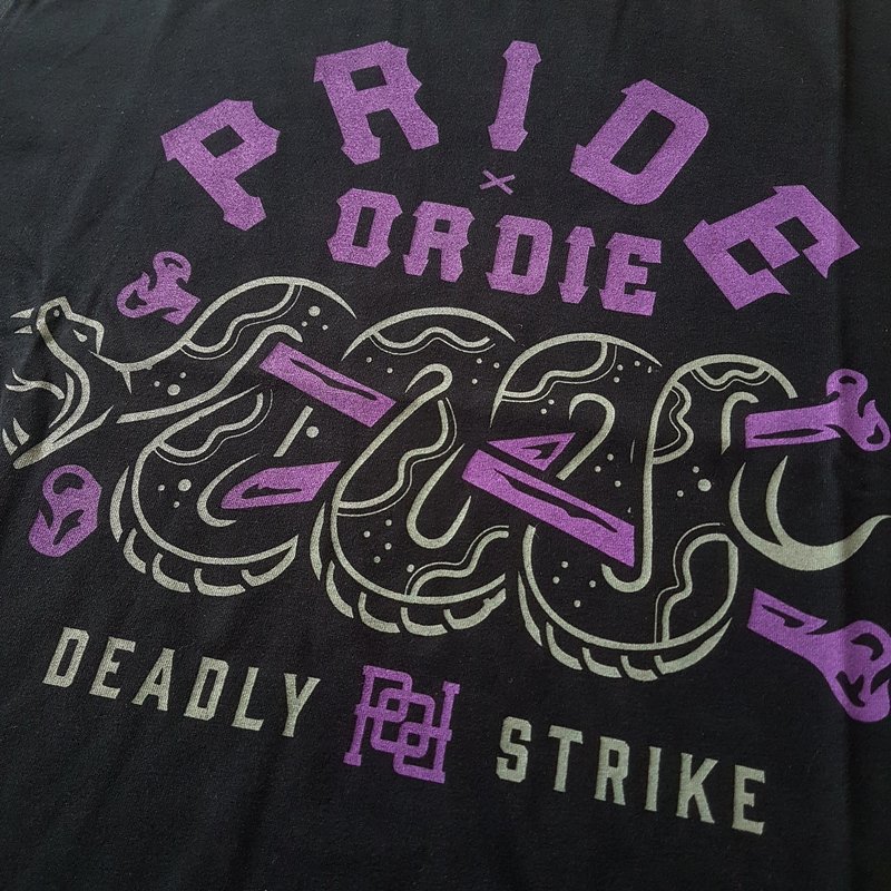 Pride or Die Pride or Die T Shirt Deadly Strike Zwart