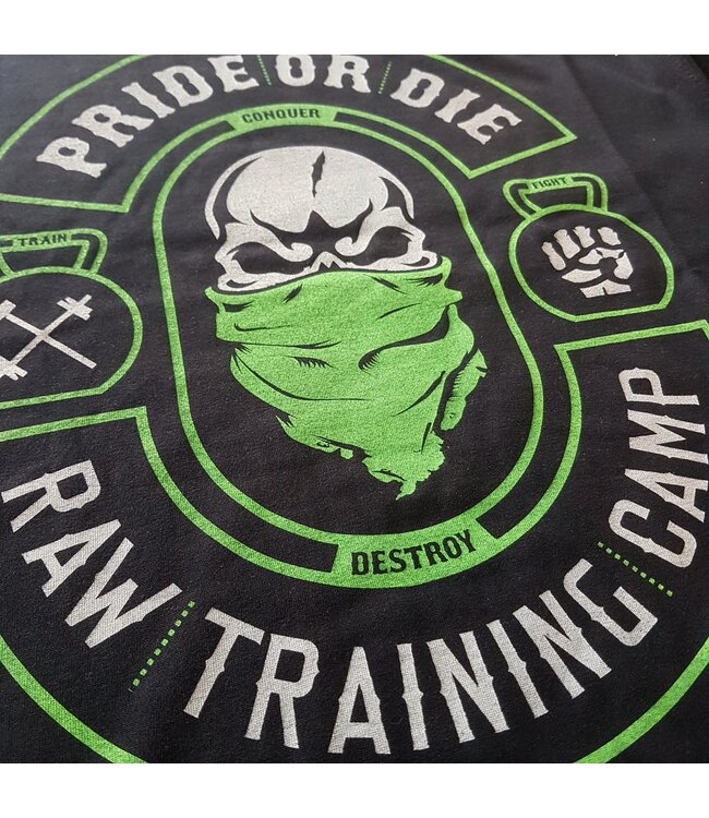 Pride or Die Pride or Die T Shirt "Raw Training Camp V2" Black