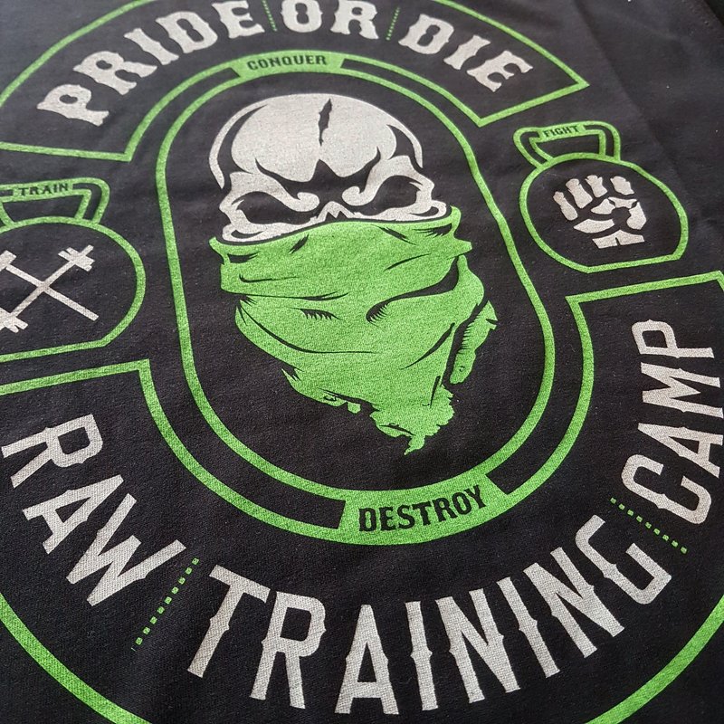 Pride or Die PRiDEorDiE T-Shirt Raw Training Camp V2 Schwarz