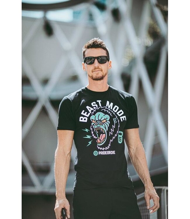 Pride or Die Pride or Die T Shirt Beast Mode Zwart