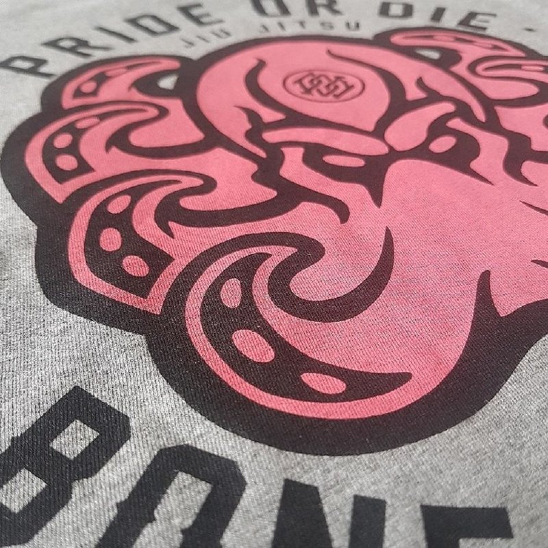 Pride or Die Pride or Die T Shirt "Bone Crusher" Grey