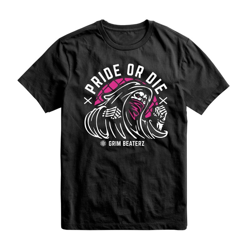 Pride or Die Pride or Die T Shirt "Grim Beaterz" Black