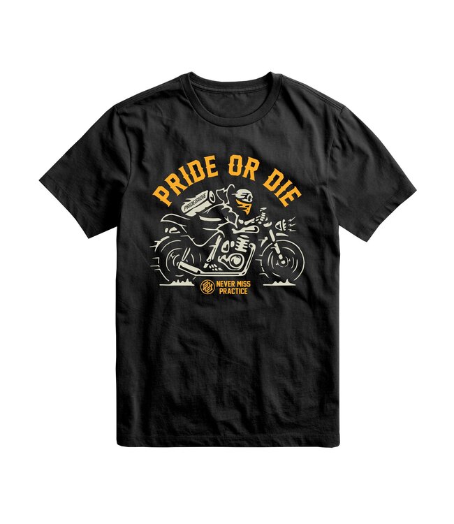 Pride or Die T Shirt Never Miss a Training Black