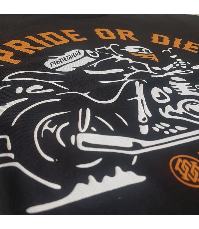 Pride or Die Pride or Die T Shirt "Never Miss a Training" Zwart