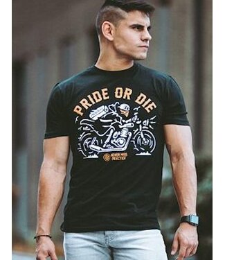 PRiDEorDiE Pride or Die T Shirt Never Miss Zwart