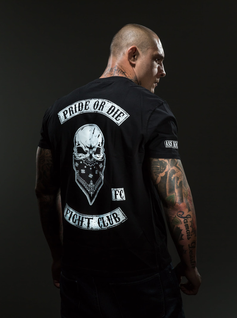 Pride or Die PRiDEorDiE FIGHT CLUB T-Shirt Schwarz