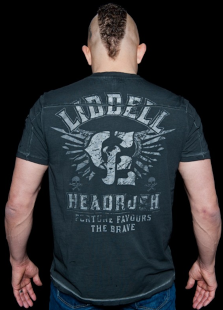 HeadRush HeadRush Chuck Liddell Onyx T Shirt Black Chosen Few Collection