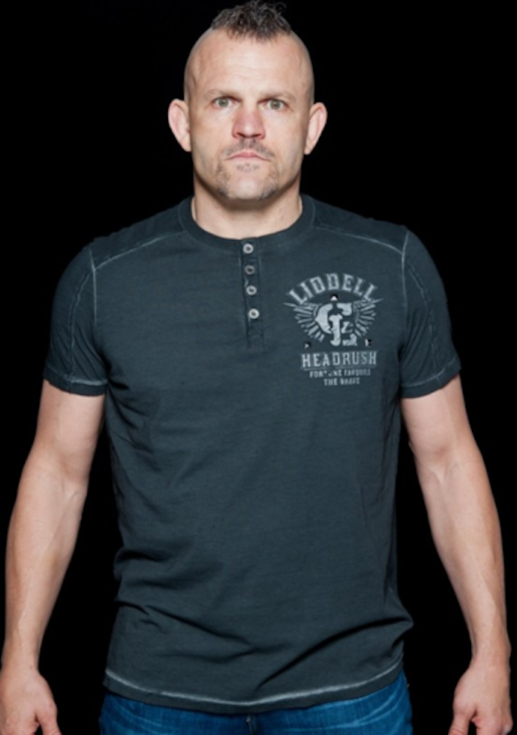 HeadRush HeadRush Chuck Liddell Onyx T Shirt Black Chosen Few Collection