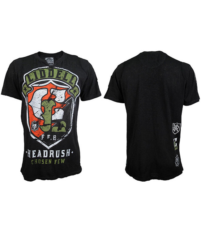 HeadRush HeadRush Chuck Liddell Shield T Shirt Chosen Few Collection