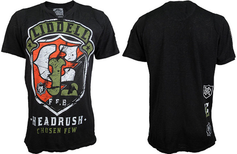 HeadRush HeadRush Chuck Liddell Shield T Shirt Chosen Few Collection