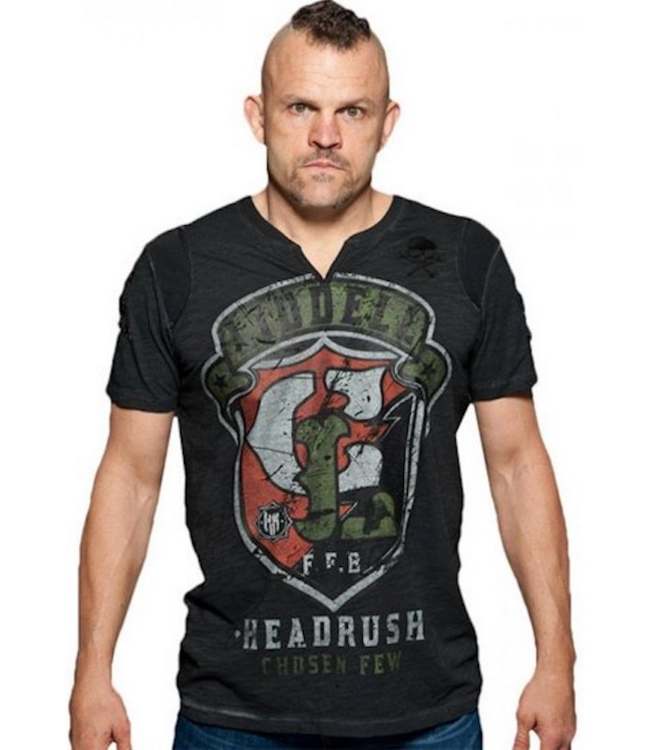 HeadRush HeadRush Chuck Liddell Shield T Shirt Chosen Few Collection
