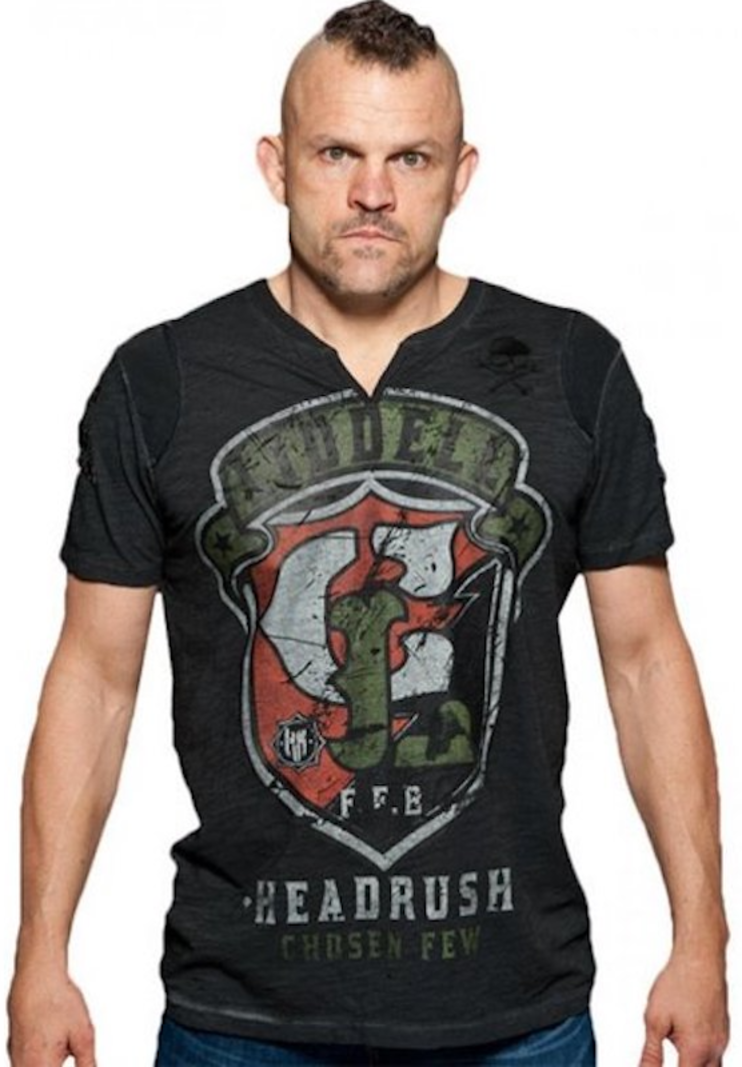 HeadRush HeadRush Chuck Liddell Shield T Shirt Chosen Few Collection